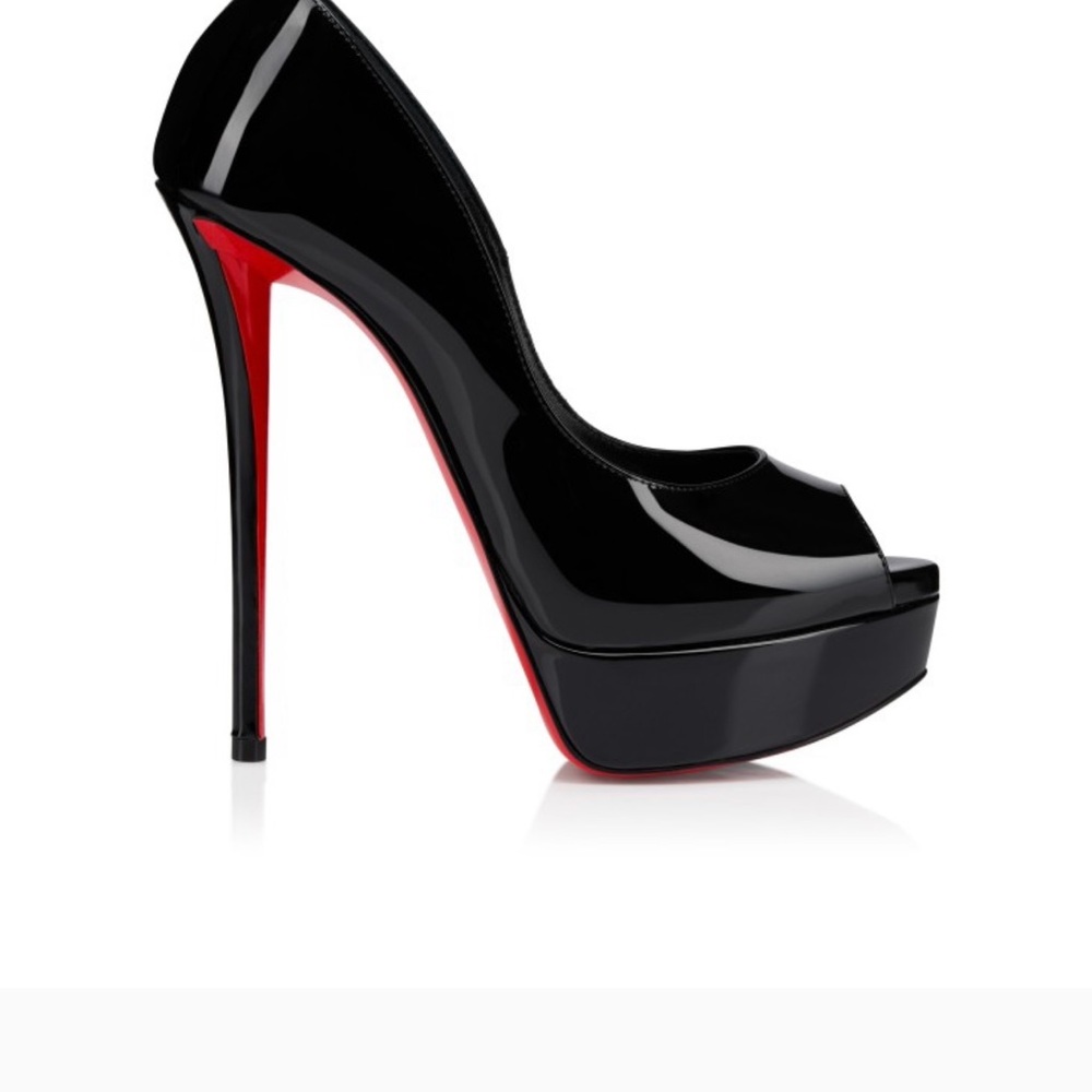 Christian Louboutin Black and Red Platform Heels